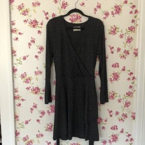 Anthropologie Warm Black Dress